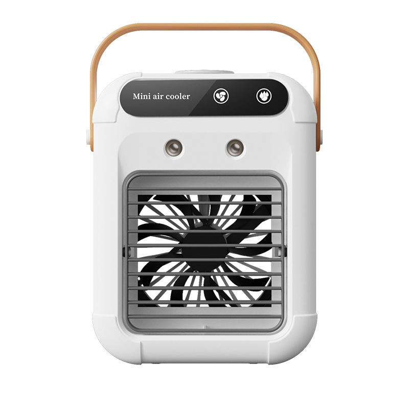 100-stufiger Ventilator Zur Luftzirkulation, Für Wand Und Schreibtisch, Leise, Mit Digitalanzeige, Usb-aufladbar, Grau-lila