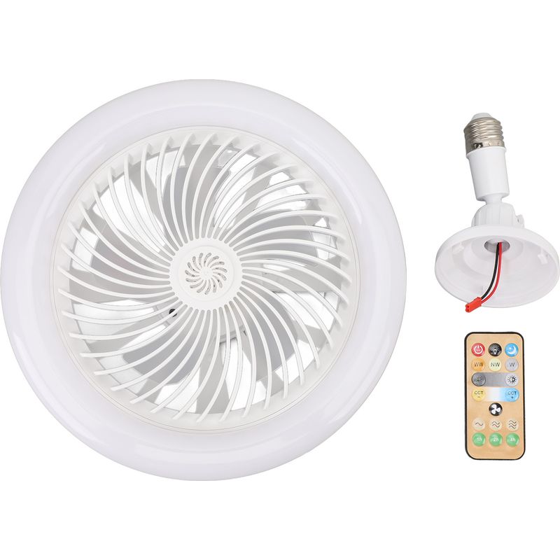 Geräuschlose 30-w-led-lüfterleuchte Mit Fernbedienung – Kompaktes Design Und Sanftes, Blendfreies Licht