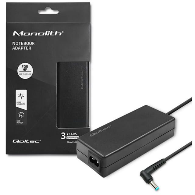 Qoltec HP Laptop-Netzteil 65 W 19,5 V 3,33 A 4,5 x 3,0 + Pin Schlank