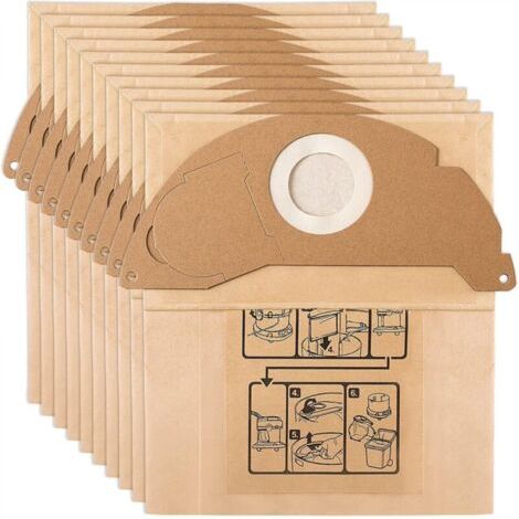 15 Sacs D'Aspirateur Pour Kärcher Wd2 Mv2 6.904-322.0 Wd 2.200 Wd2250 A2004 A2054 A2099