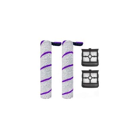 Lot De 4 Brosses À Rouleaux Hepa De Rechange Pour Aspirateur Narwal S20 Pro Wet & Dry - 2 Brosses Rouleaux Et 2 Filtres Hepa