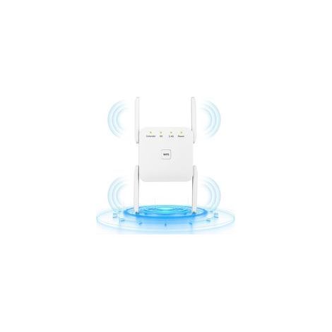 Répéteur Wifi Ac1200 - Amplificateur Wifi Avec Port Ethernet, Bouton Wps, Installation Facile, Compatible Avec Box Internet