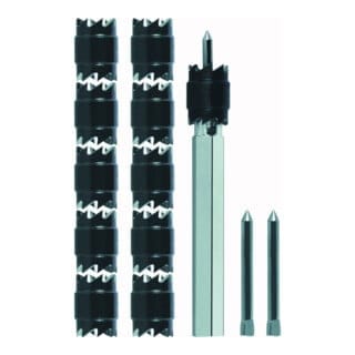 Schweißpunktfräsersatz ø 10 mm hss-g 13tlg. - 101104 - Ruko