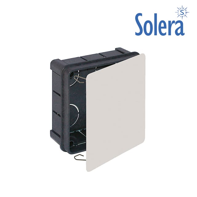 E3/60128 Caja Cuadrada 100X100X45Mm Garra Metalica Solera
