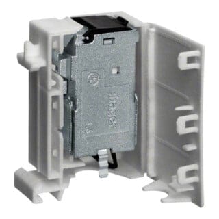 Hager RJ45-Buchse, IP2X, für Hutschiene ZZ45ZPH6
