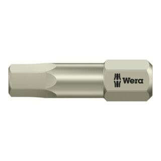 3840/1 ts 6KT-Bits, Edelstahl, Schlüsselweite (zöllig) 3/16', Länge 25 mm 10 Stk - Wera