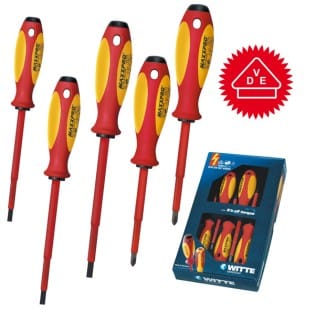Witte 653741 - Spiel von 5 Maxx VDE -Schrauben (PL/PH)