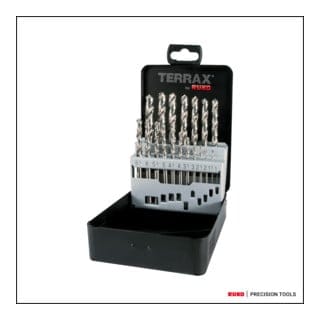 Geschenkset 19 HSS-Bohrer, geschliffen, Ø1 bis 10 mm
