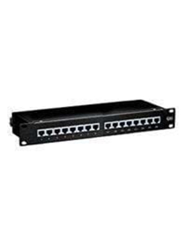 equip 326416 Anschlussplatte schwarz 1U Cat6