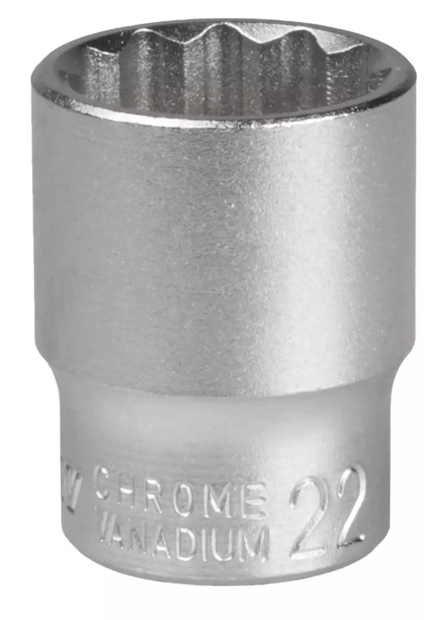 MJW Steckschlüsseleinsatz 1/2" 12-kant 22 mm