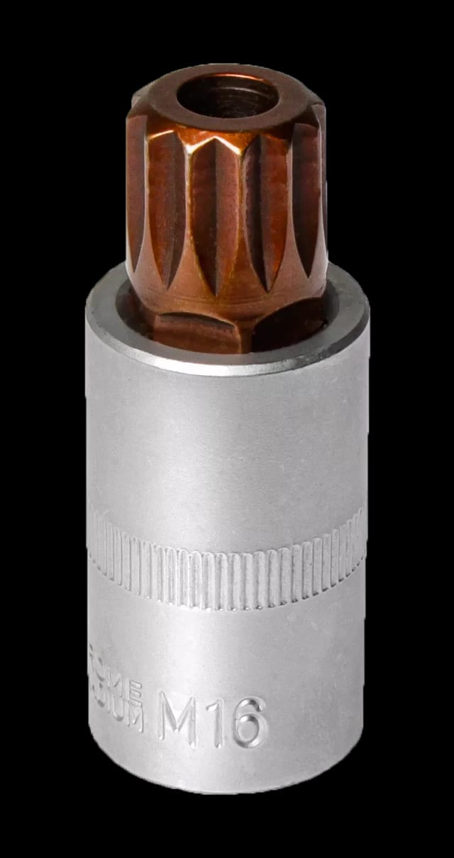 MJW 1/2" SPLINE M16-Stecknuss mit MJW-Loch