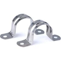 Packung Mit 16 U-förmigen Schlauchschellen Aus Edelstahl 304, 40 Mm, Robuste Befestigung Für Rohre Und Fittings, Korrosionsbeständig
