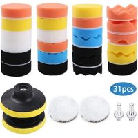 31-teiliges Autopolierset, Schwamm- Und Wollpads, M10-adapter, Zum Polieren Und Wachsen Mit Einer Poliermaschine