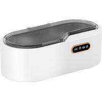 Ultraschallreiniger Für Brillen Und Schmuck, 450 Ml, Automatisches Edelstahlgerät Für Silber, Gold Und Diamanten, Elegantes Weißes Design