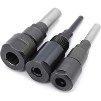 Dreiteilige Fräser-spannzangenverlängerung, Cnc-gravur- Und Entgratwerkzeughalter, Kompatibel Mit 8-mm-holzbohrern (1/4" Und 1/2"), Präzisionszubehör