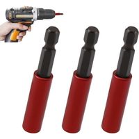 Set Mit 3 Robusten Sechskant-bithaltern Für Bohrmaschinen Und Akkuschrauber, Robuste Steckschlüssel Für Heimwerkerwerkzeuge