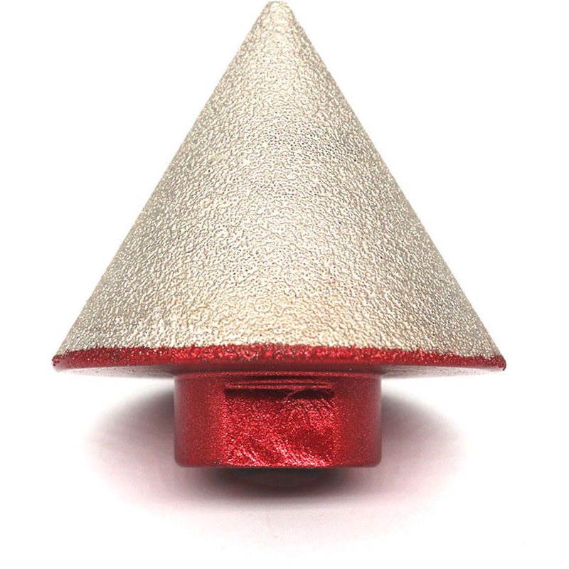 M14 Hartgelöteter Diamantfräser Zum Aufreiben Von Stein, Keramik, Fliesen Und Glas – 48 Mm Konische Spitze Mit Gewinde