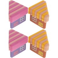 Set Mit 4 Elastischen Pvc-möbeleckenschonern, Antikollisionspads, Babysicherheitspads, Rosa Und Gelb, Für Tische Und Sofas
