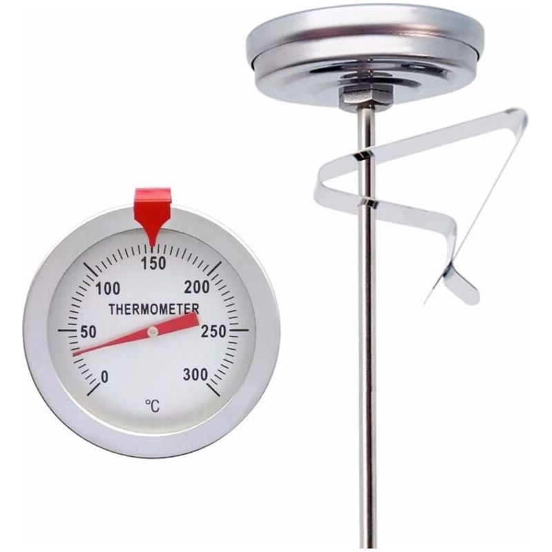 Professionelles Ofenthermometer Aus Edelstahl Mit 30 Cm Sonde, Ersatz Für Pizza, Holz Und Grill