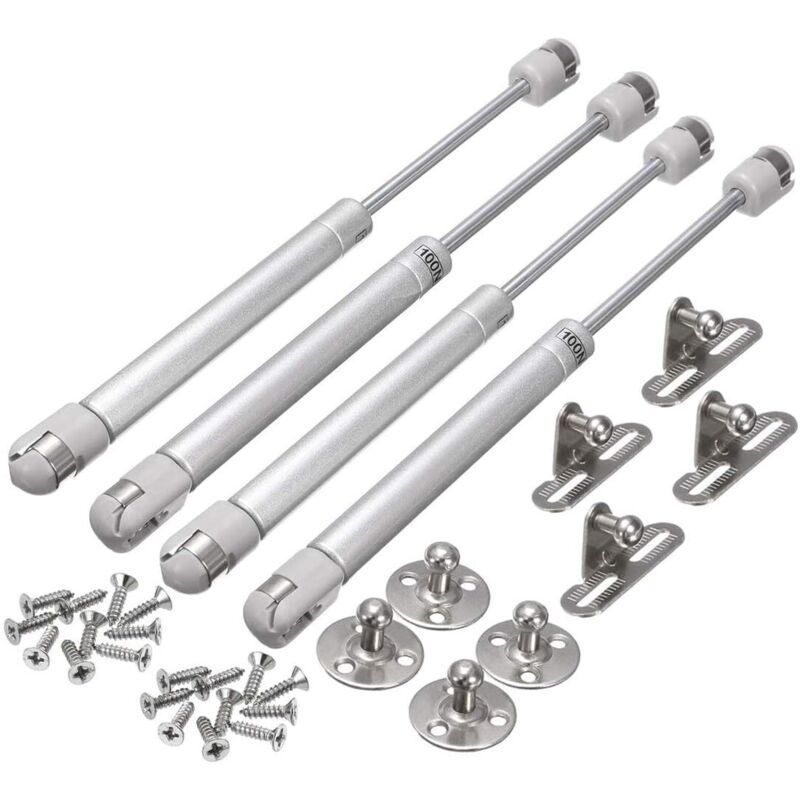 Satz Mit 4 Gasdruckfedern (100 N) Für Möbel, Hydraulische Türdämpfer Für Schränke Und Küchen, Pneumatischer Hebearm