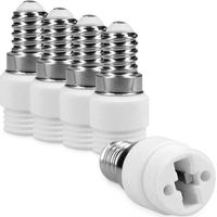 5er-pack E14-auf-g9-sockeladapter, Lampenfassungskonverter Für Led- Und Halogenlampen, Bajonett