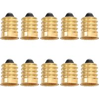 10er-pack E12-auf-e27-adapter, Schraubsockel-konverter Für Led-lampen, Einfache Und Sichere Verbindung