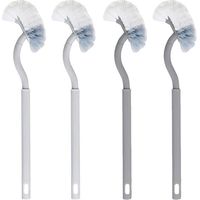 Set Mit 4 Doppelseitigen, Gebogenen Toilettenbürsten, Langer Griff Zur Reinigung Und Desinfektion, Effektive Toilettenbürste Für Schwer Zugängliche Ecken