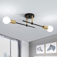 Vintage-industrie-deckenleuchte Mit E27-fassung, Moderner Retro-kronleuchter, Diy-deckenleuchte Für Wohn- Und Schlafzimmer, Warmes Innenlicht