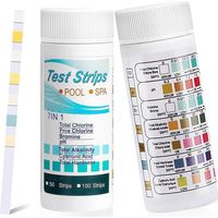 7-in-1 Pool-teststreifen, 100 Wasserqualitätstests Für Whirlpools Und Pools, Misst Gesamtchlor, Ph-wert Und Alkalinität