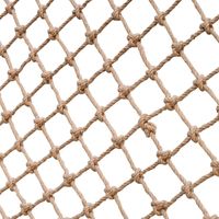 1 X 1 M Hanf-sicherheitsnetz, Naturseil Zum Klettern, Für Hängematten, Schaukeln Und Als Außentrennwand, Robust Und Umweltfreundlich
