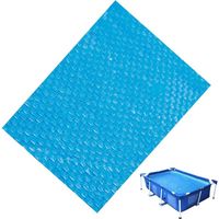 Rechteckige Poolabdeckung 220 X 150 Cm, Thermo-luftpolsterfolie, Uv-schutz, Staub- Und Regenschutz, Ideale Solarfolie Für Den Garten