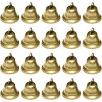 Set Mit 20 Kleinen Vintage-metallglöckchen Für Hochzeiten, Weihnachten, Baumschmuck, Bastelarbeiten, Schlüsselanhänger Und Partys