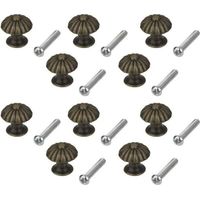 Set Mit 10 Modernen Metall-schrankgriffen Und Möbelknöpfen Für Küche, Bad Und Kleiderschrankrenovierung