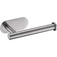 Wandmontierter Toilettenpapierhalter Aus Edelstahl 304, Bohrfreie Montage Dank 3m-klebeband, Modernes Graues Design