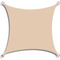 Rechteckiges, Wasserdichtes Sonnensegel Aus Oxford-polyester, 95 % Uv-schutz, Reißfest, Ideal Für Garten, Terrasse Und Camping, Hellgelb, 2,5 X