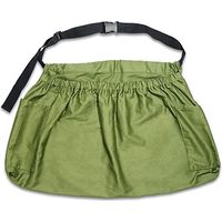 Grüne Garten-ernteschürze Aus Canvas Mit Gürtel, Praktische Tasche Zum Pflücken Von Gemüse Und Obst, Bequem Und Strapazierfähig