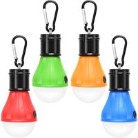Set Mit 4 Wasserdichten Led-campinglampen, Batteriebetriebene Notleuchten Für Wandern, Angeln, Innen- Und Außenbereich