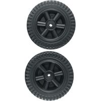 Set Mit 2 Schwarzen Ersatzrädern Für 150-cm-gasgrills, Markenübergreifend Kompatibel, Robuste Und Langlebige Ersatzteile