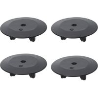 4er-set Schwarze Spülbeckendichtungen Aus Gummi, 55 Mm, Wasserdichtes Küchenzubehör, Robuster Und Langlebiger Ersatz