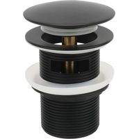 Versenkbarer Messing-ablaufstopfen Für Freistehende Badewannen, Kompatibel Mit Den Meisten Modellen, Elegante Und Langlebige Mattschwarze Oberfläche