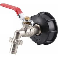 1000-liter-ibc-adapter S60x6 Aus Messing, 1/2-zoll-anschluss Für Tank An Gartenwasserhahn, Kraftstoffschlauchanschluss