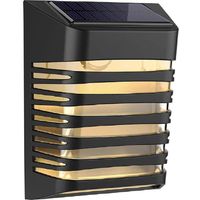 Kabellose Led-solarwandleuchte Ip54, Terrassen- Und Zaunbeleuchtung, Atmungs-/standby-modus, Automatische Erkennung