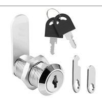20-mm-nockenschloss Für Briefkasten, Schublade, Schrank, Werkzeugkasten, Spind, Möbel Mit Schlüsseln, Sicherheitsschloss