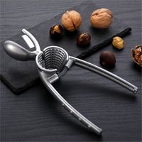 Nussknacker In Eichhörnchenform Aus Zinklegierung, Robuste Klaue Für Nüsse, Pekannüsse Und Haselnüsse, Ergonomisches Design, Silberfarben