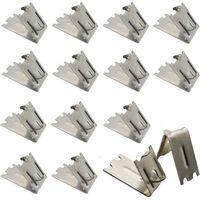 Set Mit 25 Kühlschrank- Und Gefrierschrankregalclips, Robuste Edelstahlhalterungen, Universelle Befestigungshaken Für Kühlschränke