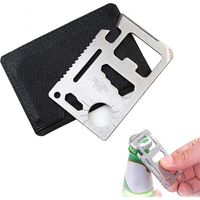 11-in-1 Multifunktionskarte – Überlebenswerkzeug Im Kreditkartenformat – Kompaktes Edc-accessoire Für Camping, Wandern, Reisen Und Den Täglichen Gebrauch
