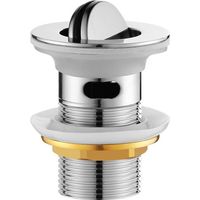 Verchromter Design-waschtischablauf Ohne Überlauf Und Gehäuse, Modernes Perforiertes Design Für Badezimmer