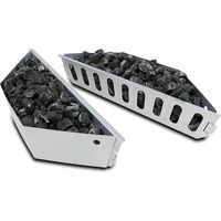 Set Mit 2 Kohlekörben Für Grills, Kompatibel Mit Weber 47,6 Und 67 Cm, Zubehör Für Direktes Und Indirektes Grillen
