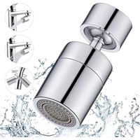 360° Drehbarer Wasserhahn-luftsprudler, 2 Einstellbare Modi, Wassersparfilter Für Küche Und Bad, Inklusive M22/m24-adapter