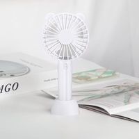 Mini-tischventilator Mit Usb-anschluss, 3 Geschwindigkeitsstufen, Akkubetrieben, Wiederaufladbar, Kompakt Und Leise